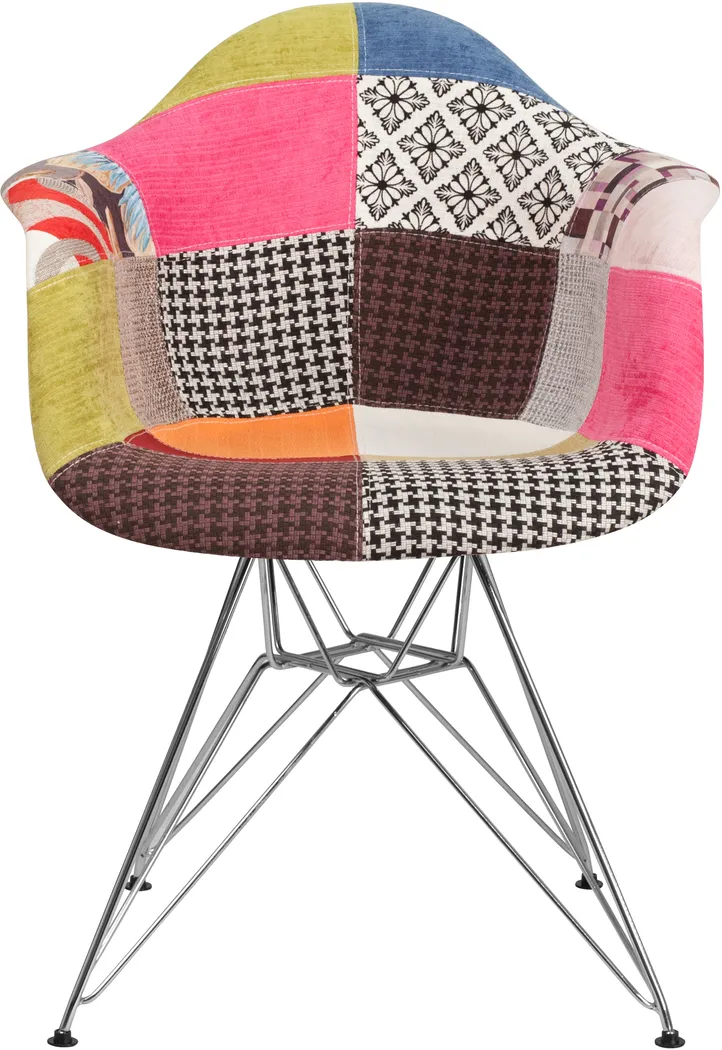 Arlingford Pink Chrome Accent Chair - Thumbnail - Image 2
