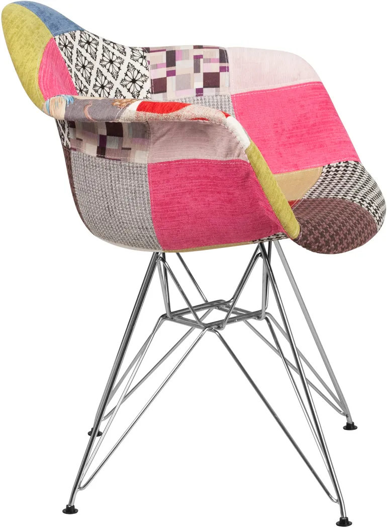 Arlingford Pink Chrome Accent Chair - Thumbnail - Image 3