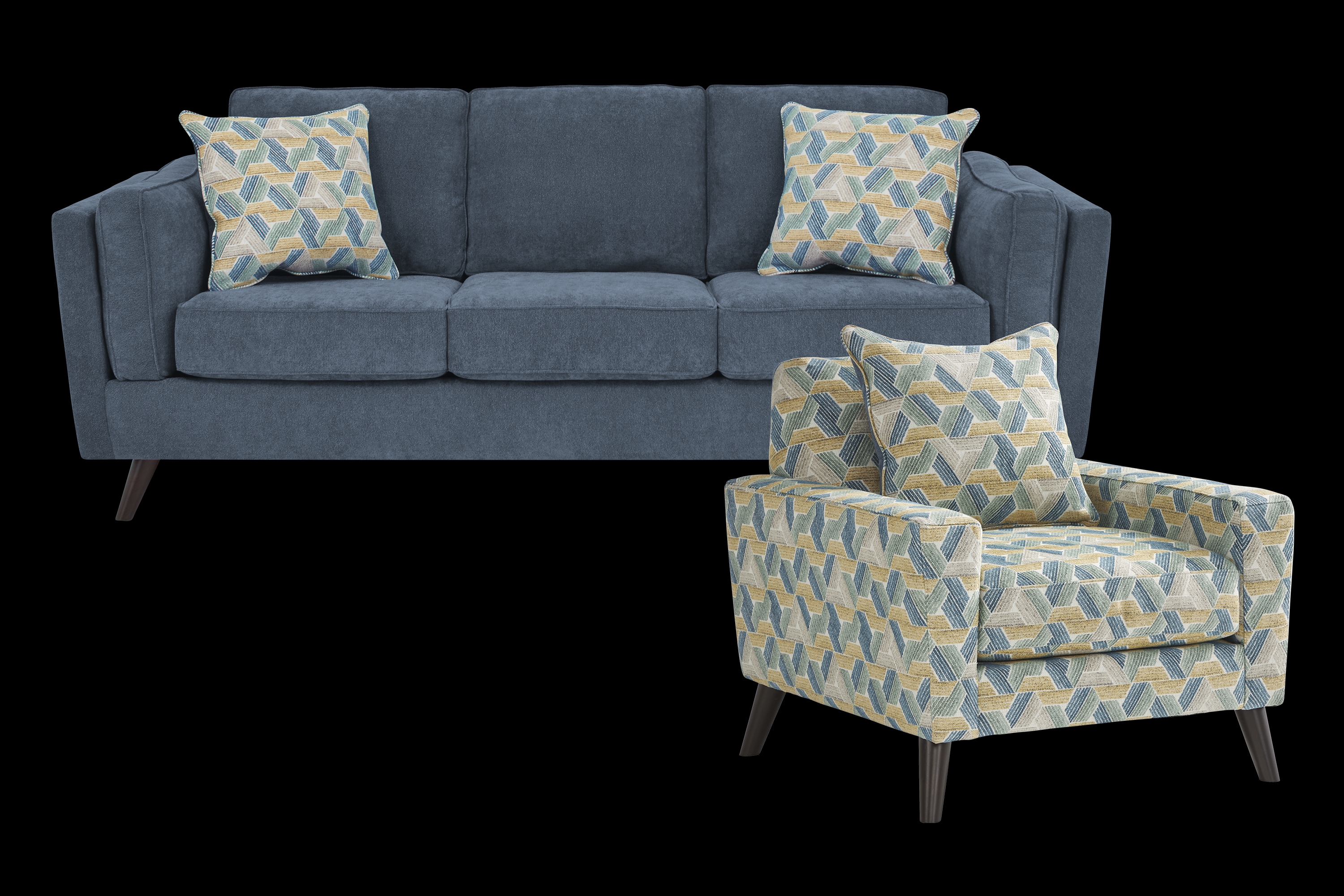 Arlington Denim 2 Pc Living Room - Thumbnail - Image 1