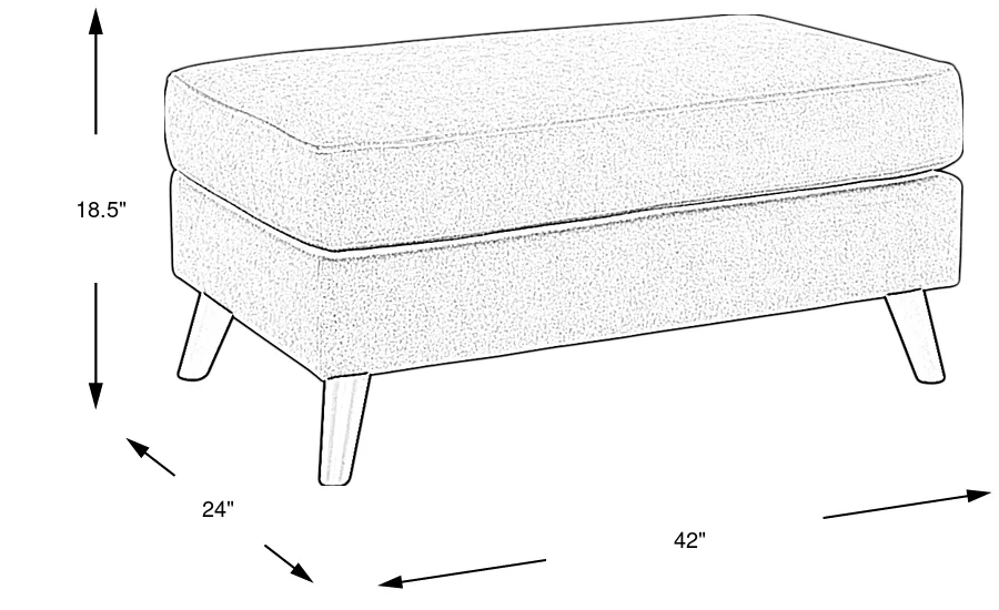 Dimension Image. Please refer to the Dimension Tab on this page for dimension details.