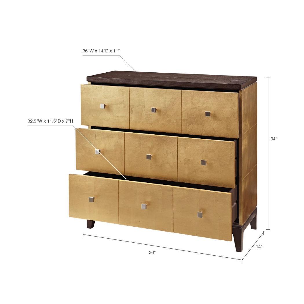 Arlingwood Gold Accent Cabinet - Thumbnail - Image 9
