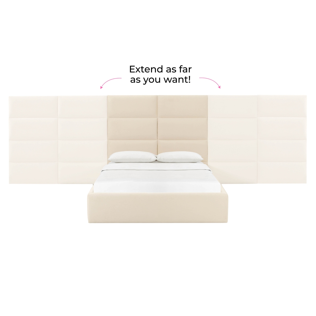 Arliss Cream King Bed with Wings - Thumbnail - Image 5