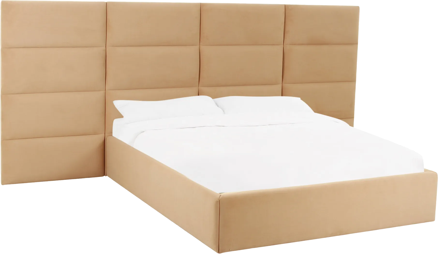 Arliss Yellow Queen Bed with Wings - Thumbnail - Image 1