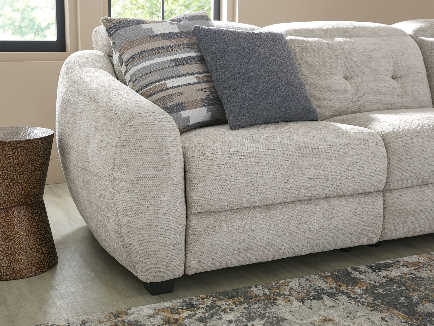 Arlo Place Gray 8 Pc Dual Power Reclining Sectional Living Room - Thumbnail - Image 4