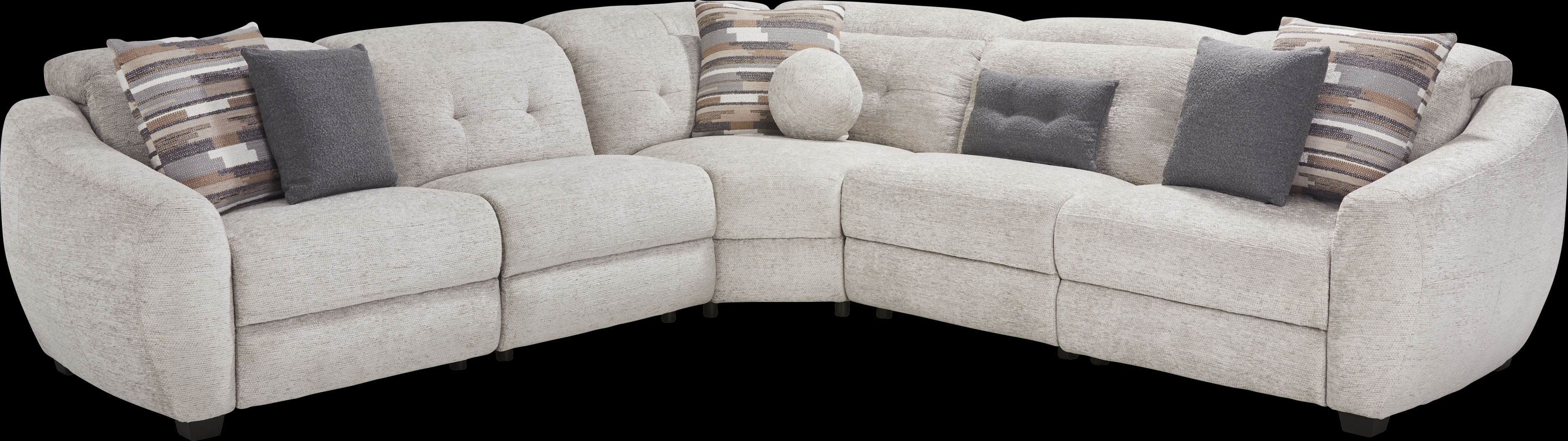 Arlo Place Gray 8 Pc Dual Power Reclining Sectional Living Room - Thumbnail - Image 2