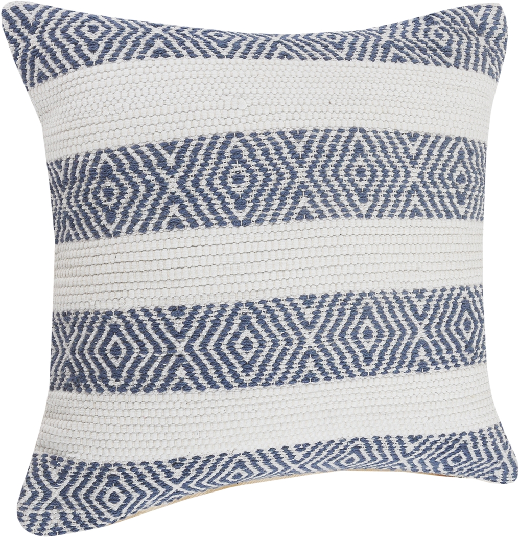 Arlona Blue Throw Pillow - Thumbnail - Image 4