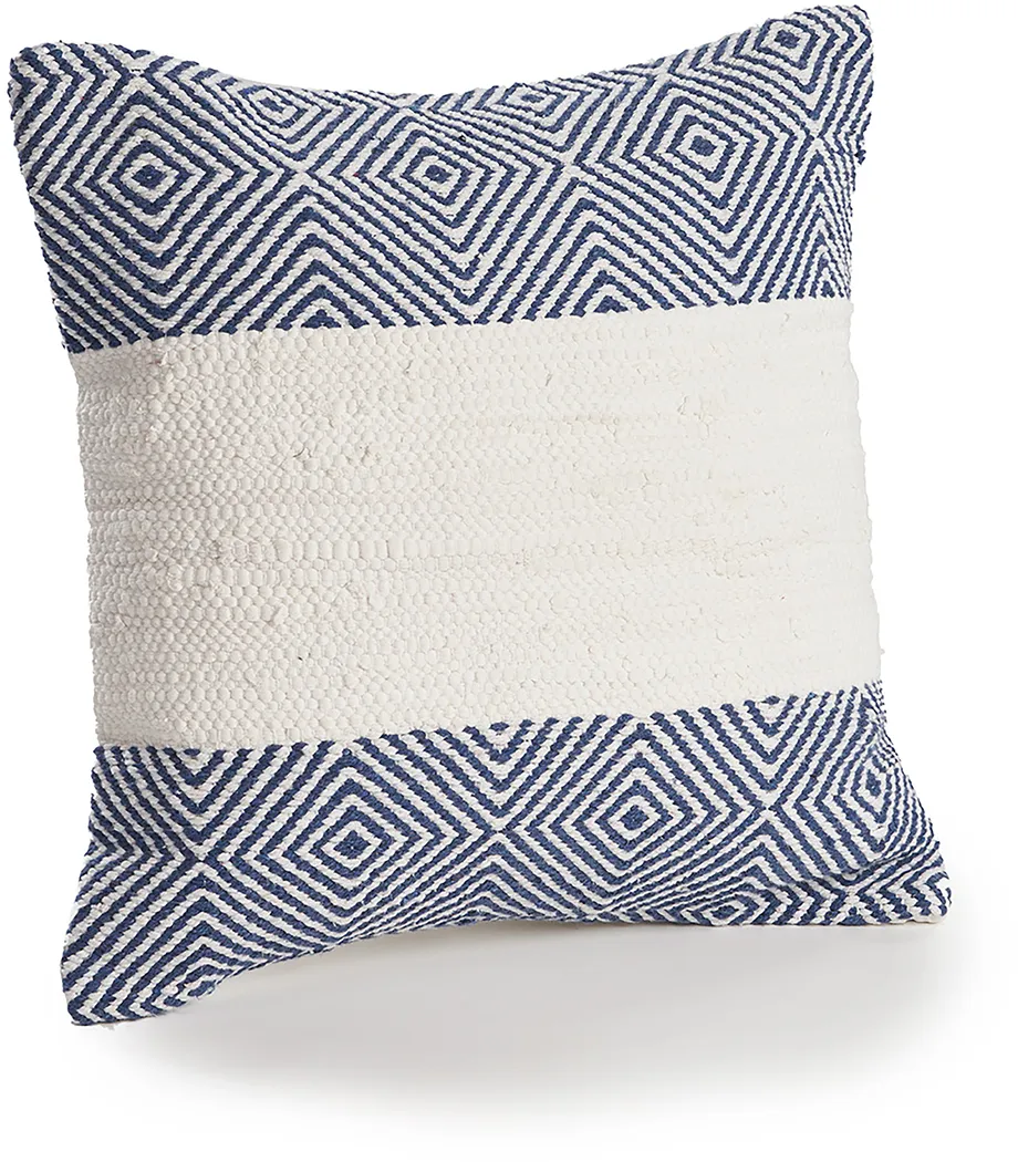 Arlona Navy Throw Pillow - Thumbnail - Image 3