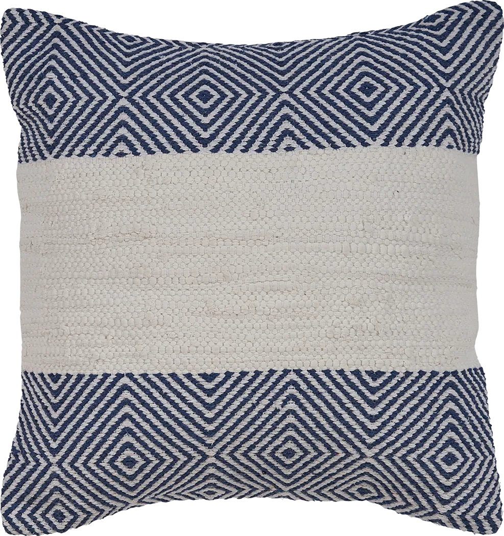 Arlona Navy Throw Pillow - Thumbnail - Image 1