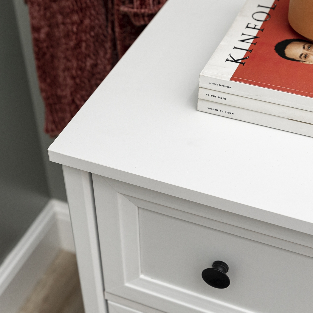 Arlora White 6 Drawer Dresser - Thumbnail - Image 2