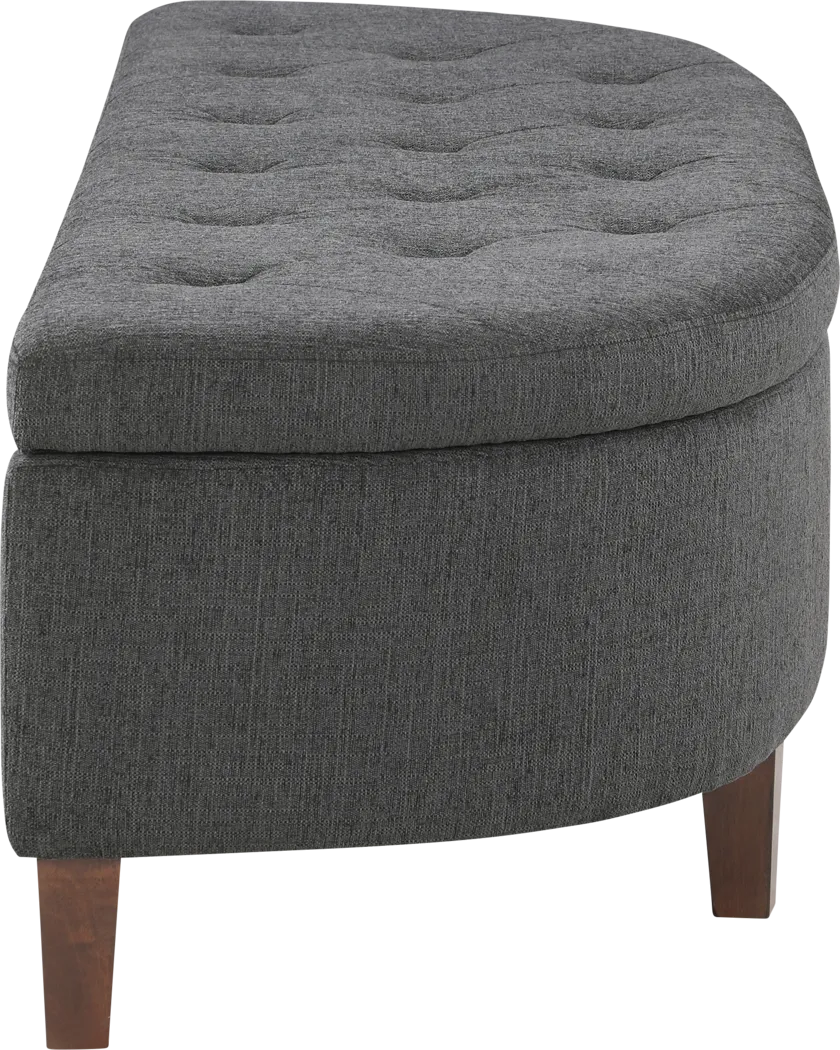 Armanix Charcoal Storage Bench - Thumbnail - Image 5