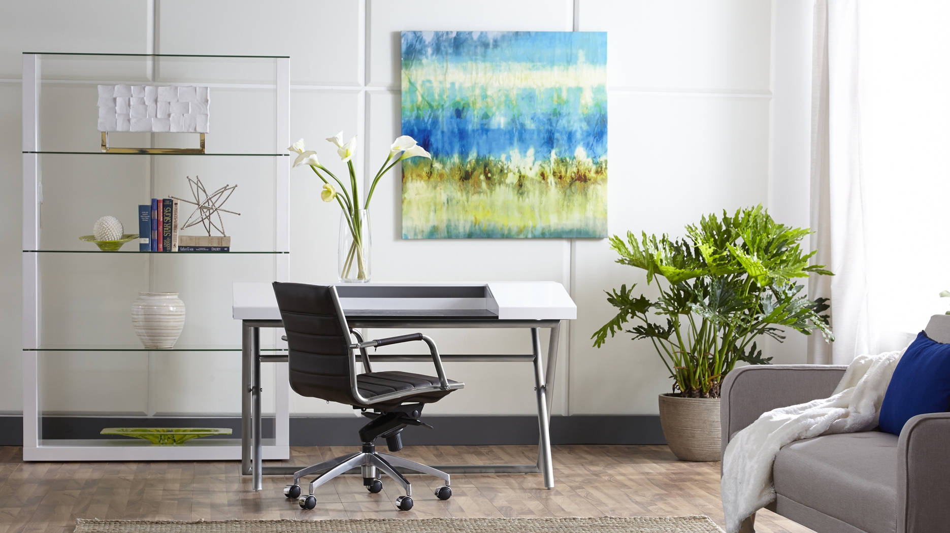 Armentor Black Office Chair - Thumbnail - Image 2