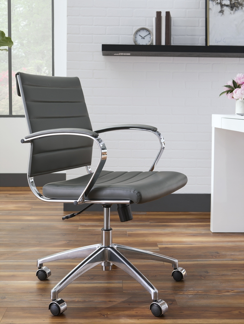 Armentor Gray Office Chair - Thumbnail - Image 2