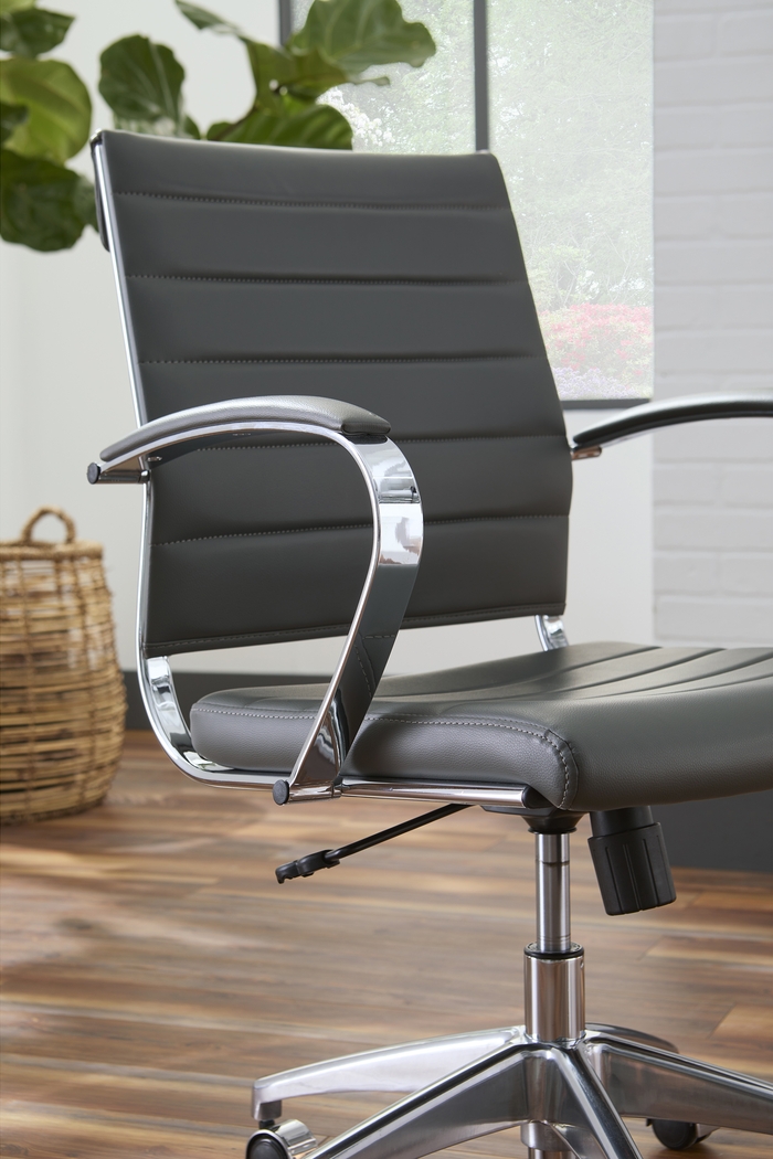 Armentor Gray Office Chair - Thumbnail - Image 3
