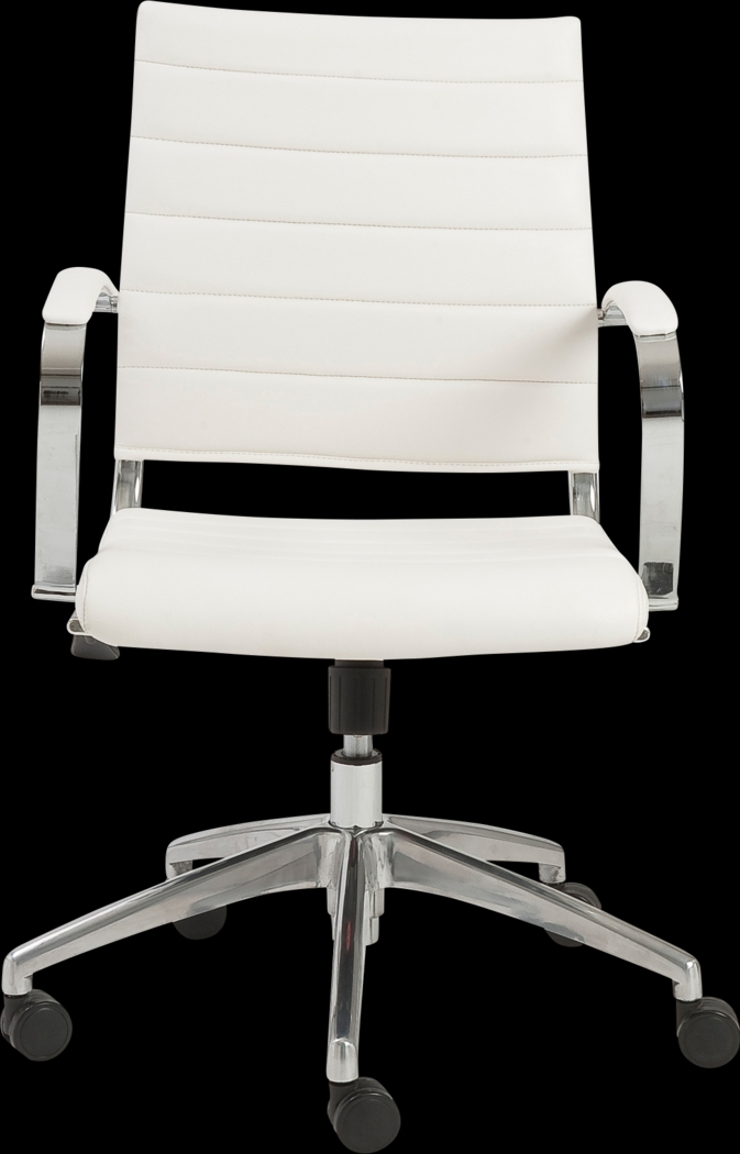 Armentor White Office Chair - Thumbnail - Image 2