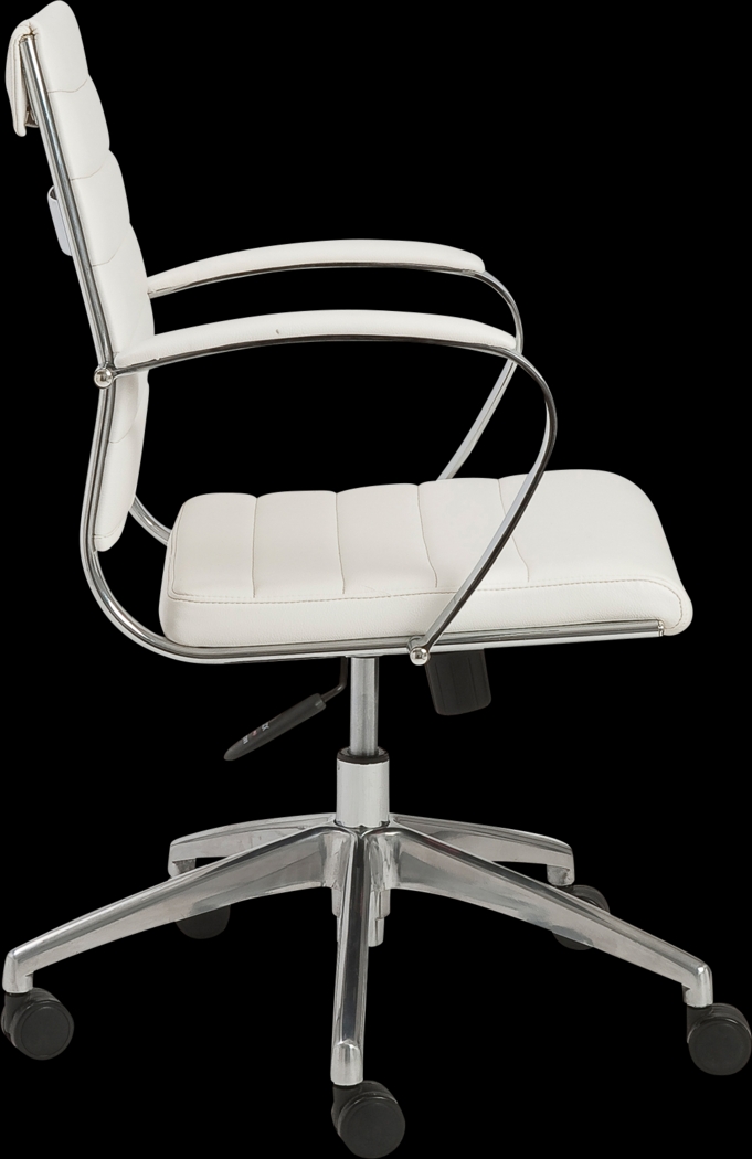 Armentor White Office Chair - Thumbnail - Image 3