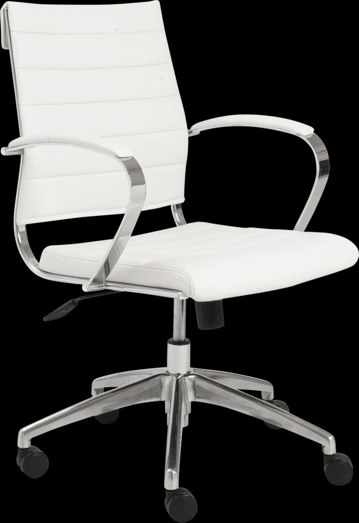 Armentor White Office Chair - Thumbnail - Image 1