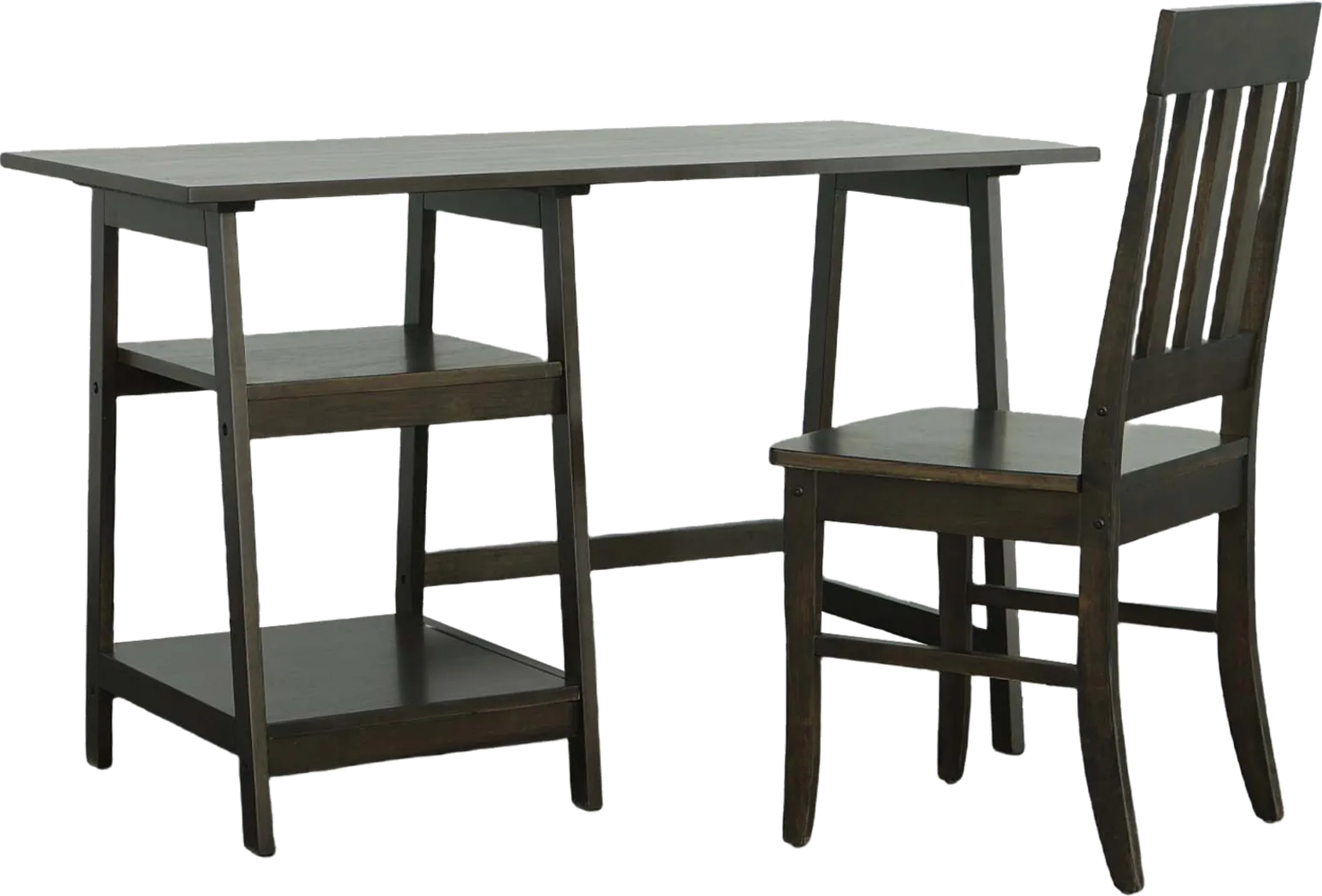 Armentrout Brown Desk with Chair - Thumbnail - Image 1