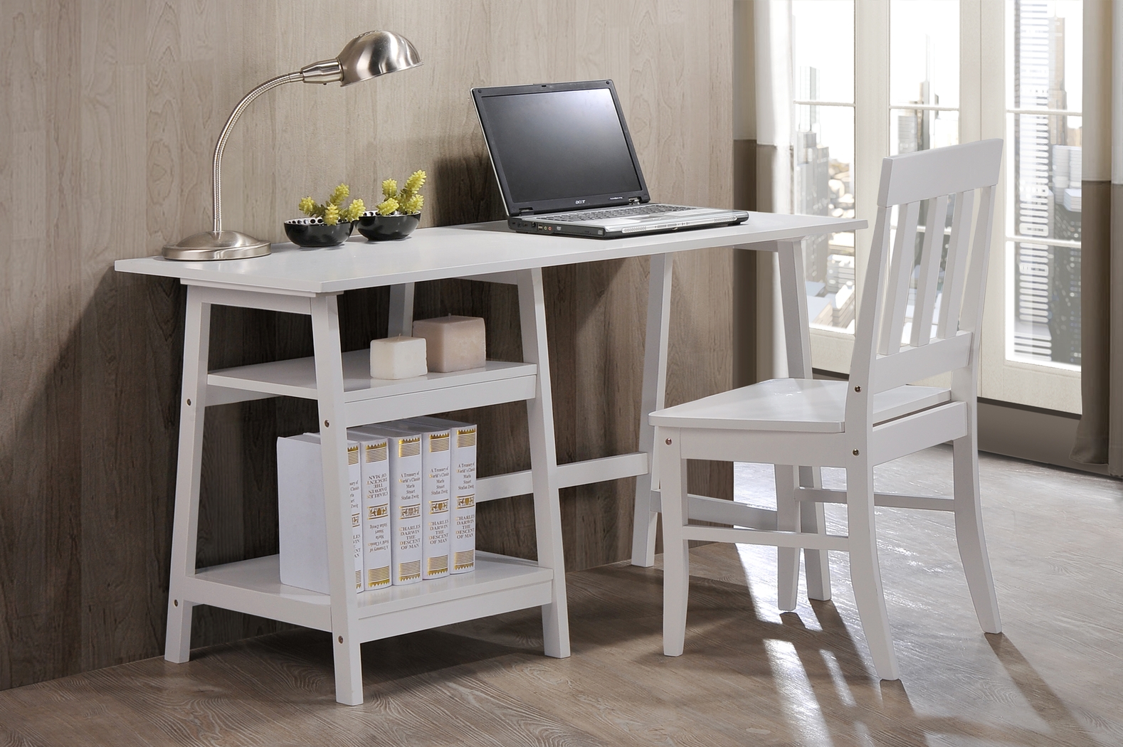 Armentrout White Desk with Chair - Thumbnail - Image 2