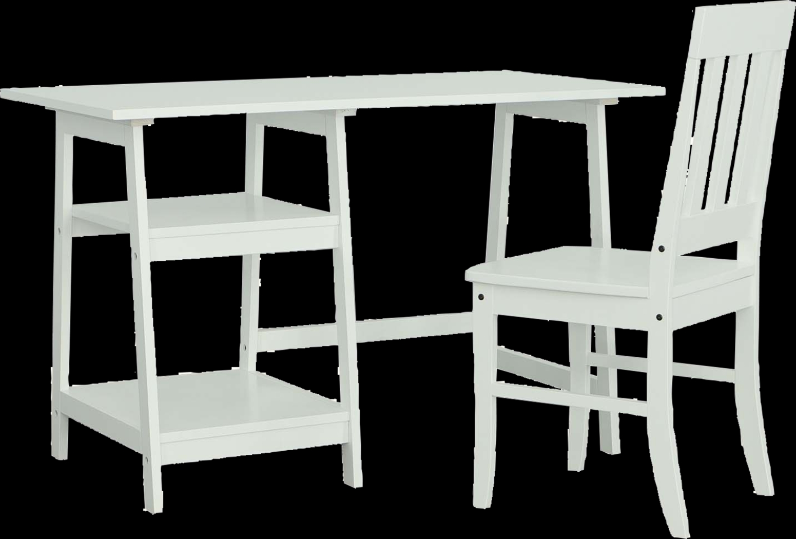 Armentrout White Desk with Chair - Thumbnail - Image 1