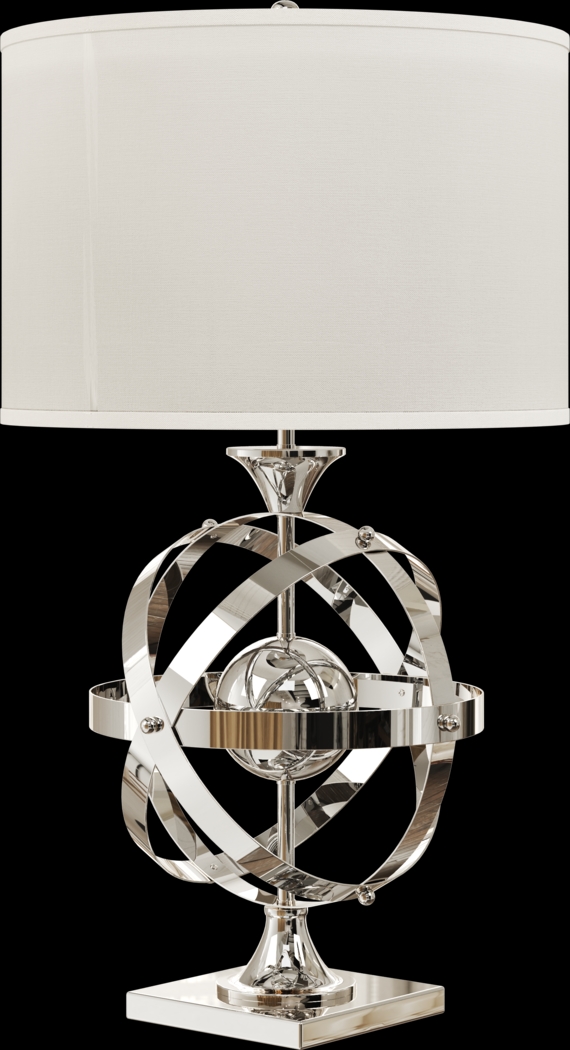 Armillary Silver Table Lamp - Thumbnail - Image 2