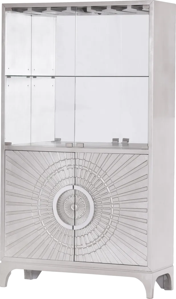 Arminta Silver Bar Cabinet - Thumbnail - Image 4