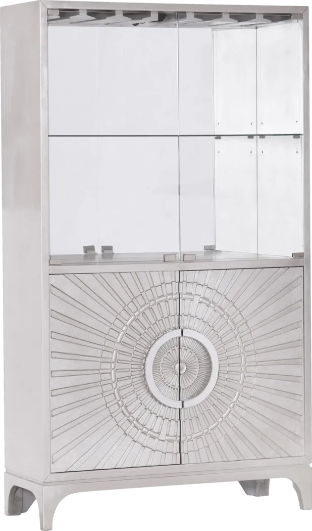 Arminta Silver Bar Cabinet - Thumbnail - Image 1
