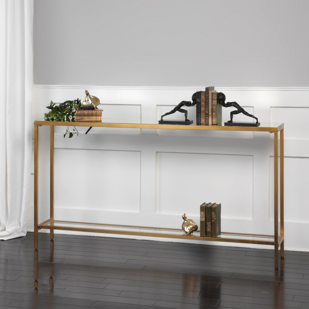 Armistice Gold Sofa Table - Thumbnail - Image 2