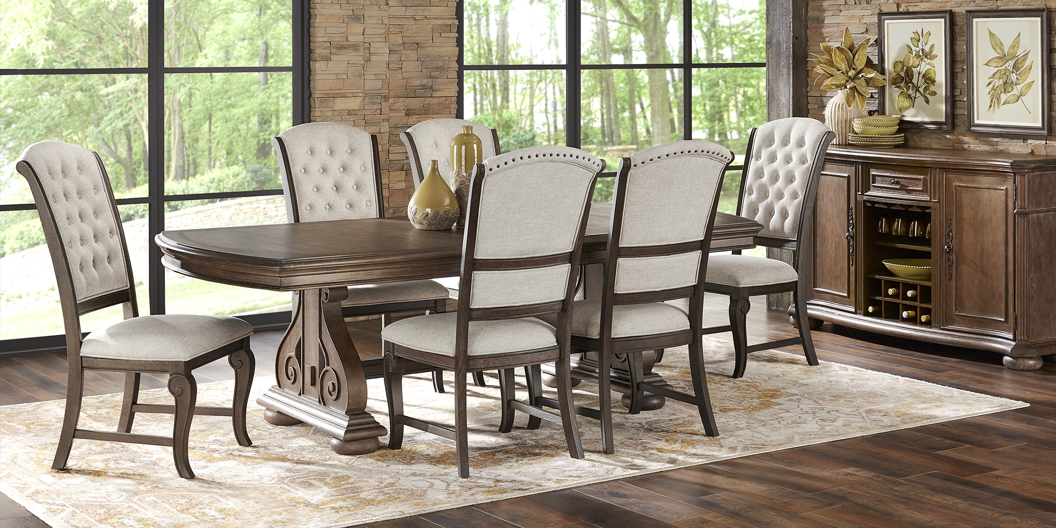 Armitage Cream Side Chair with Brown Legs - Thumbnail - Image 3