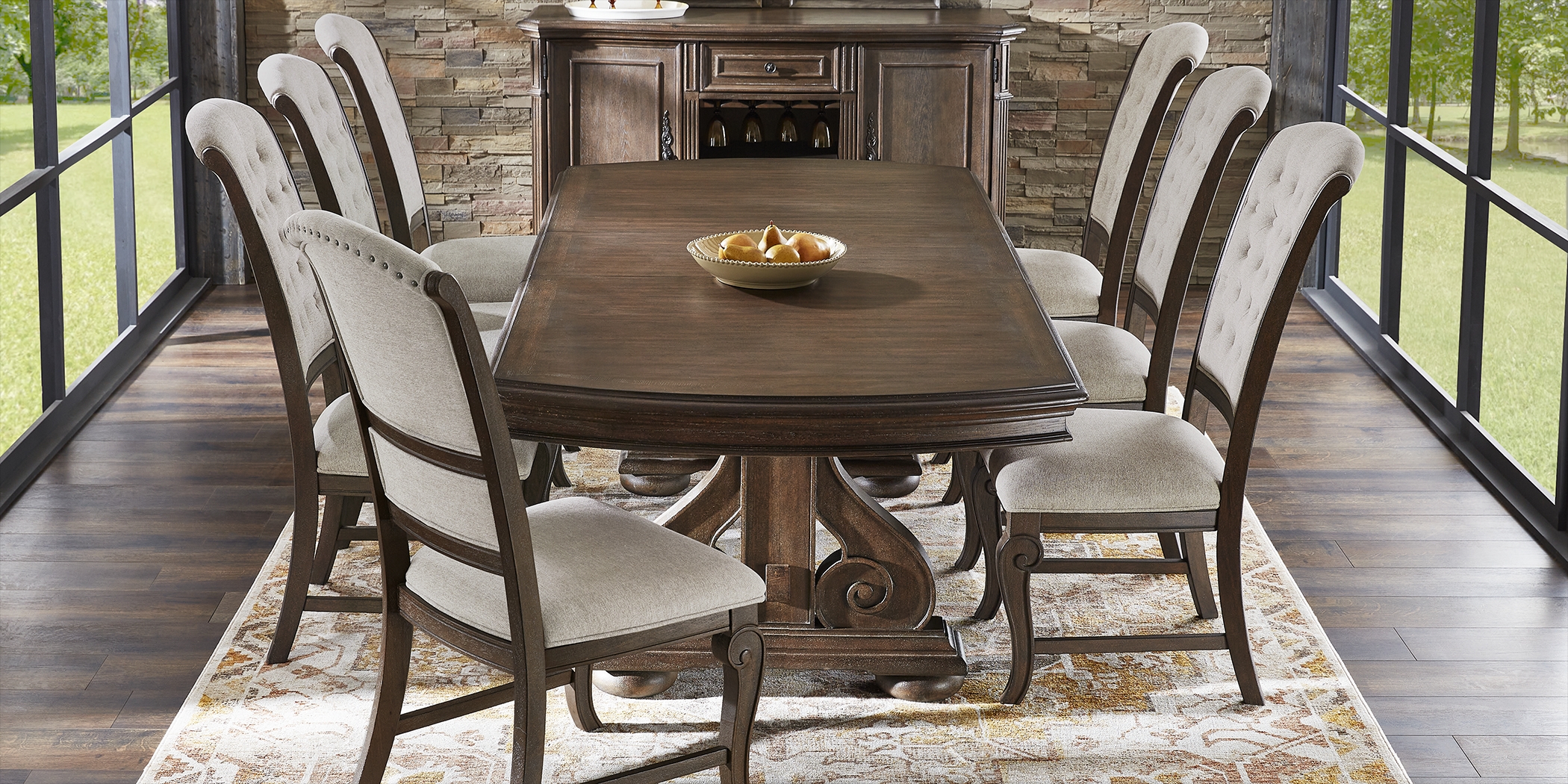 Armitage Brown 5 Pc Dining Room - Thumbnail - Image 4
