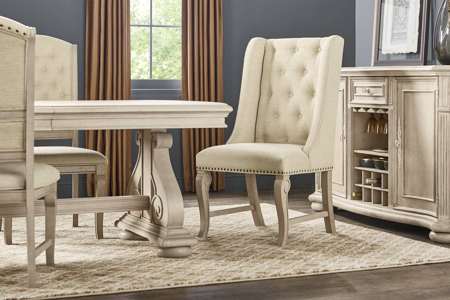 Armitage White 5 Pc Dining Room - Thumbnail - Image 8