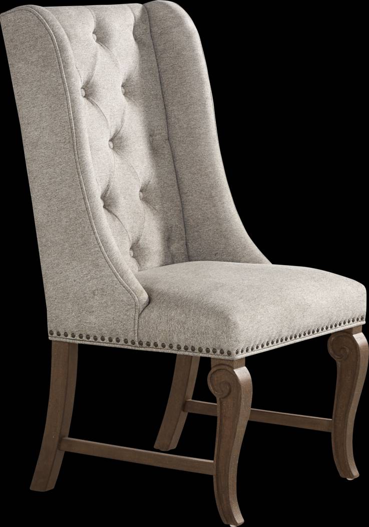 Armitage Cream Arm Chair with Brown Legs - Thumbnail - Image 1