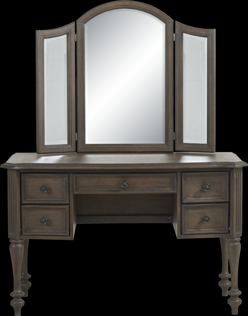 Armitage Dark Brown 3 Pc Vanity Set - Thumbnail - Image 2