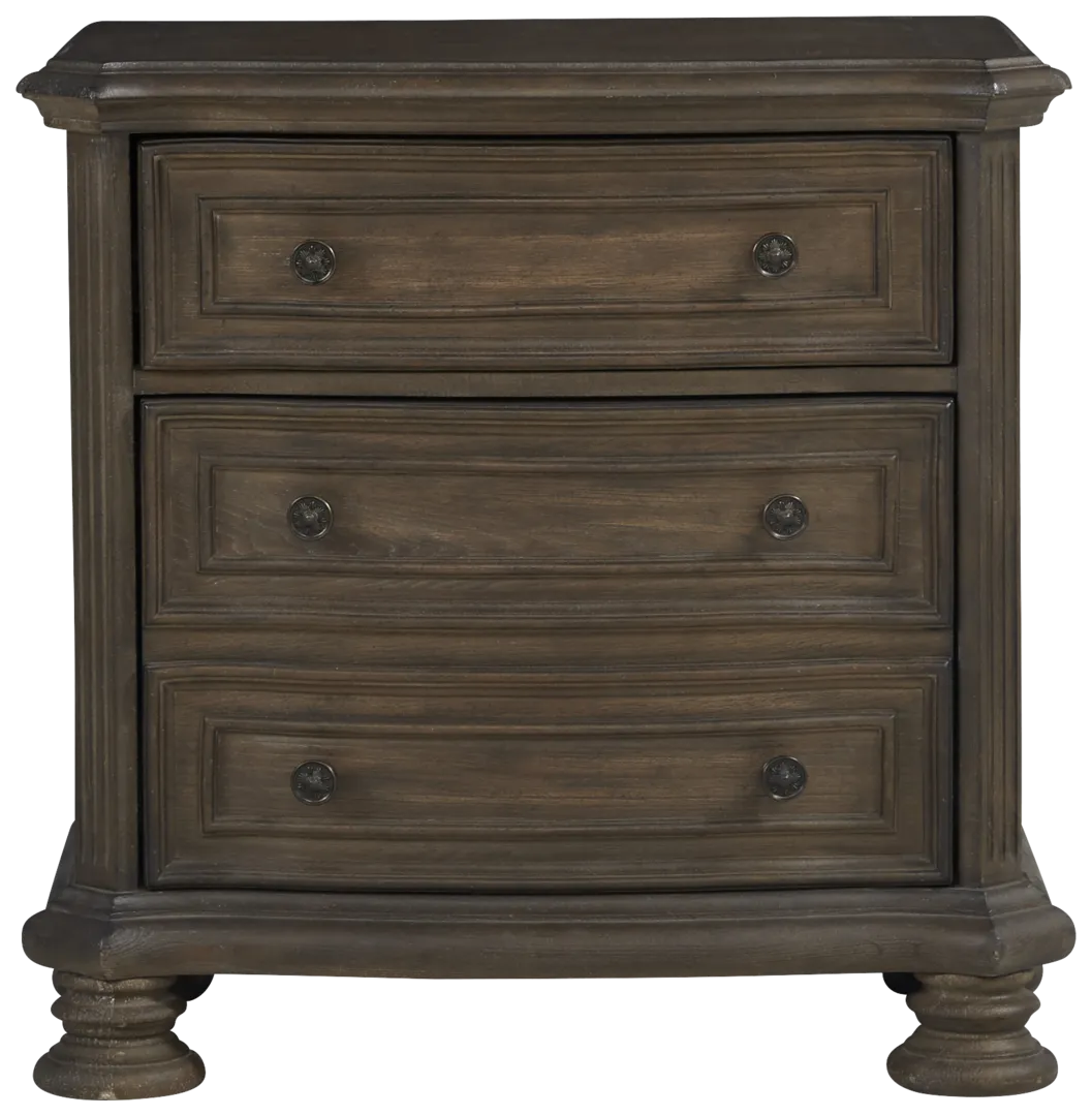 dark brown nightstand