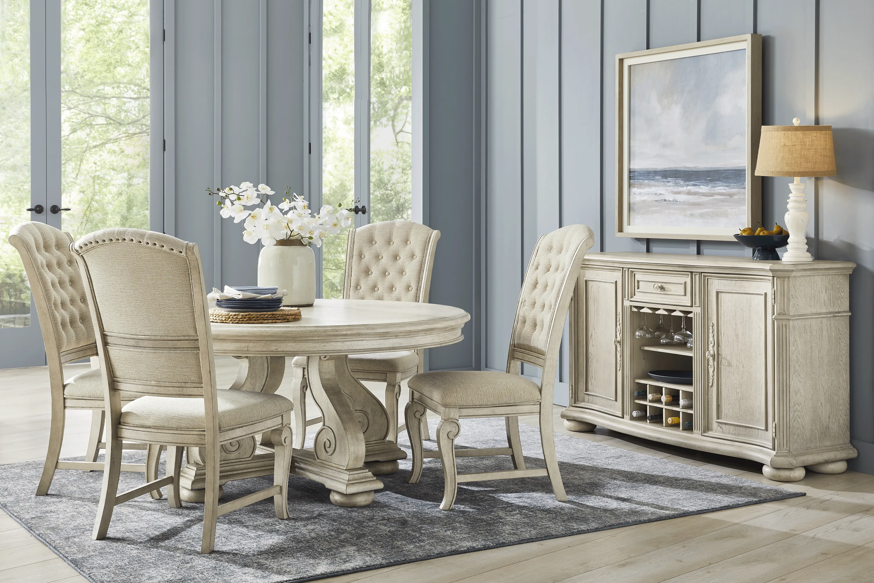 Armitage White Round Dining Table - Thumbnail - Image 2