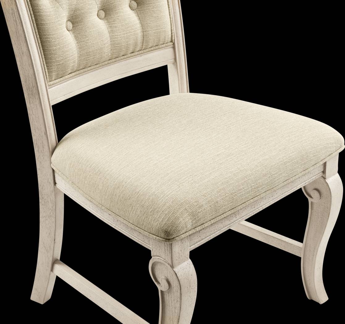 Armitage Cream Side Chair with White Legs - Thumbnail - Image 4