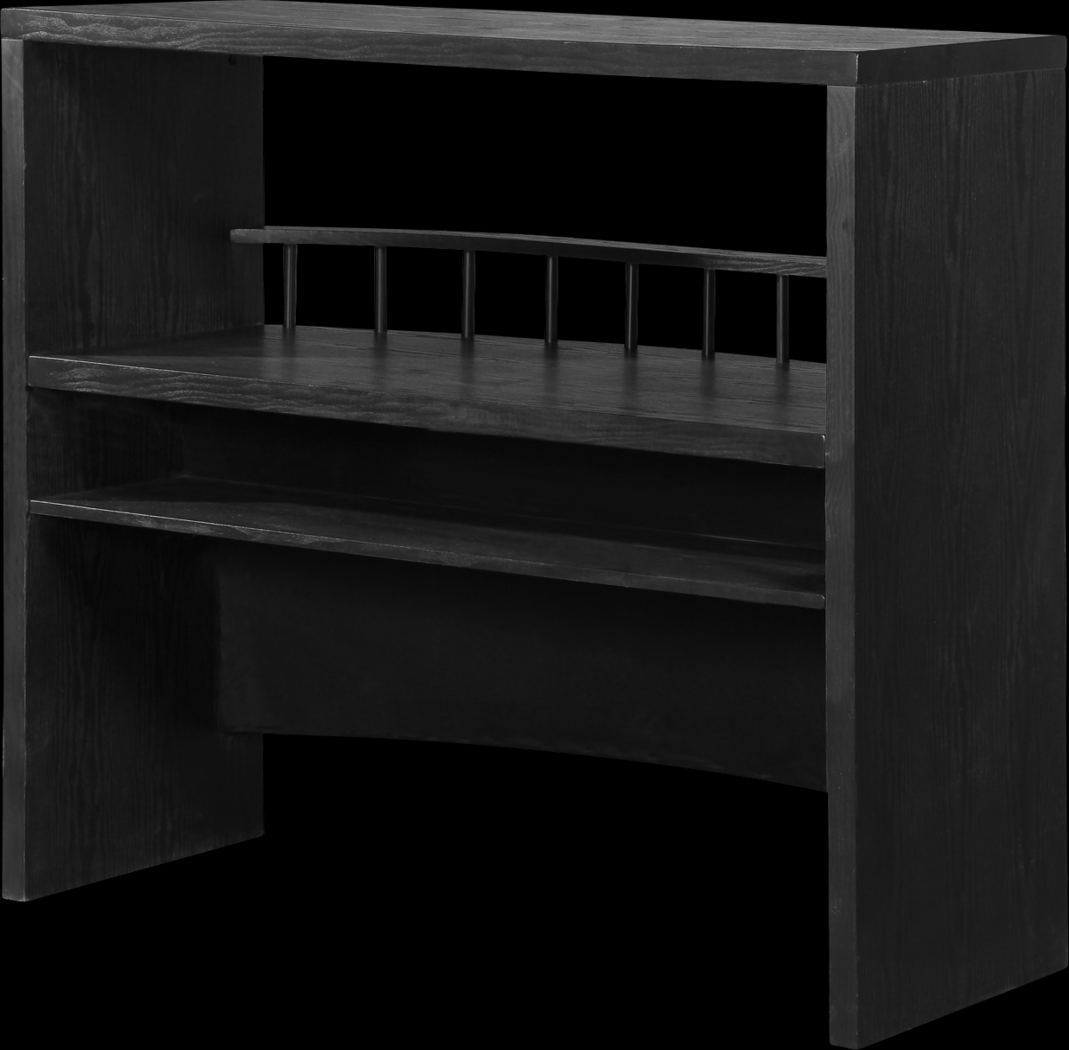 Armon Black Bar With Wine Rack - Thumbnail - Image 3