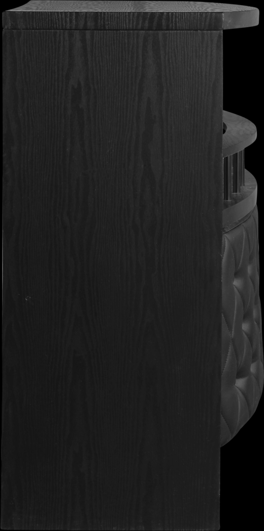 Armon Black Bar With Wine Rack - Thumbnail - Image 4