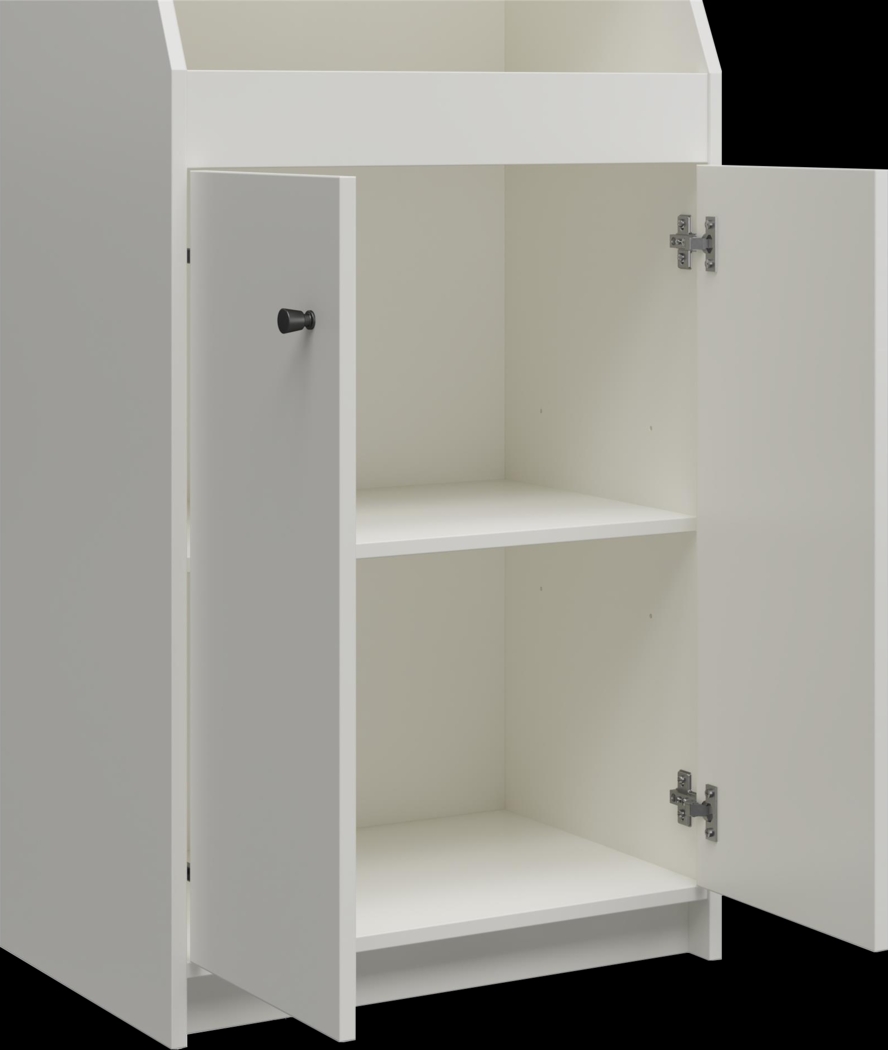 Armorel White Accent Cabinet - Thumbnail - Image 11