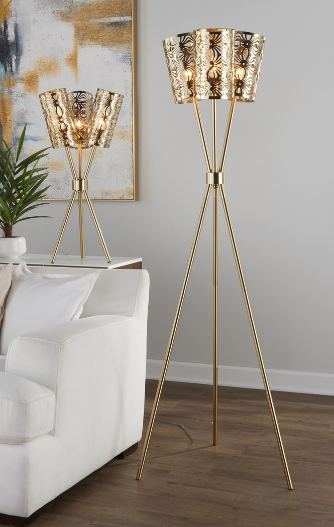 Armory Park Gold Lamp - Thumbnail - Image 2