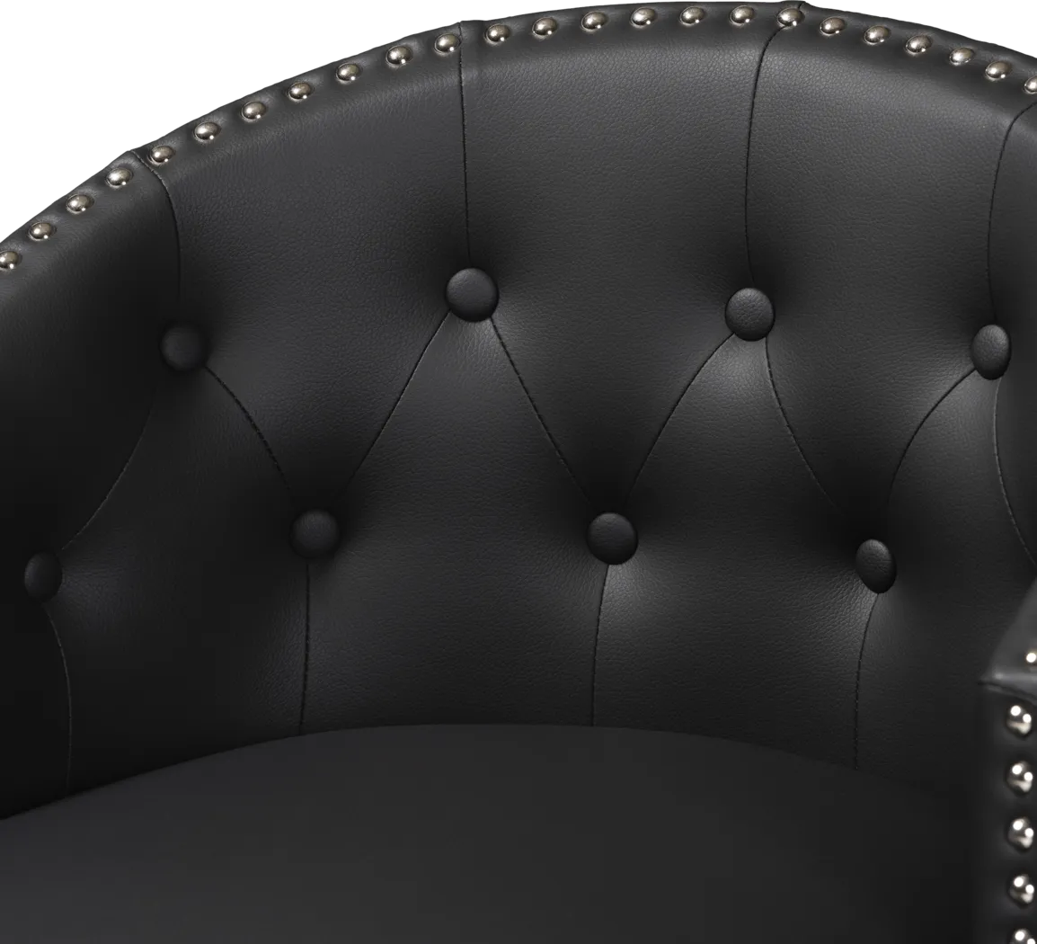 Armourdale Black Swivel Counter Stool, Set of 2 - Thumbnail - Image 6