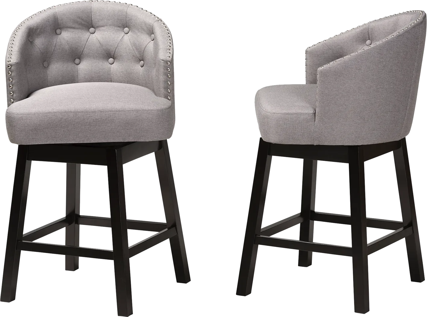 Armourdale Gray Swivel Counter Stool, Set of 2 - Thumbnail - Image 5