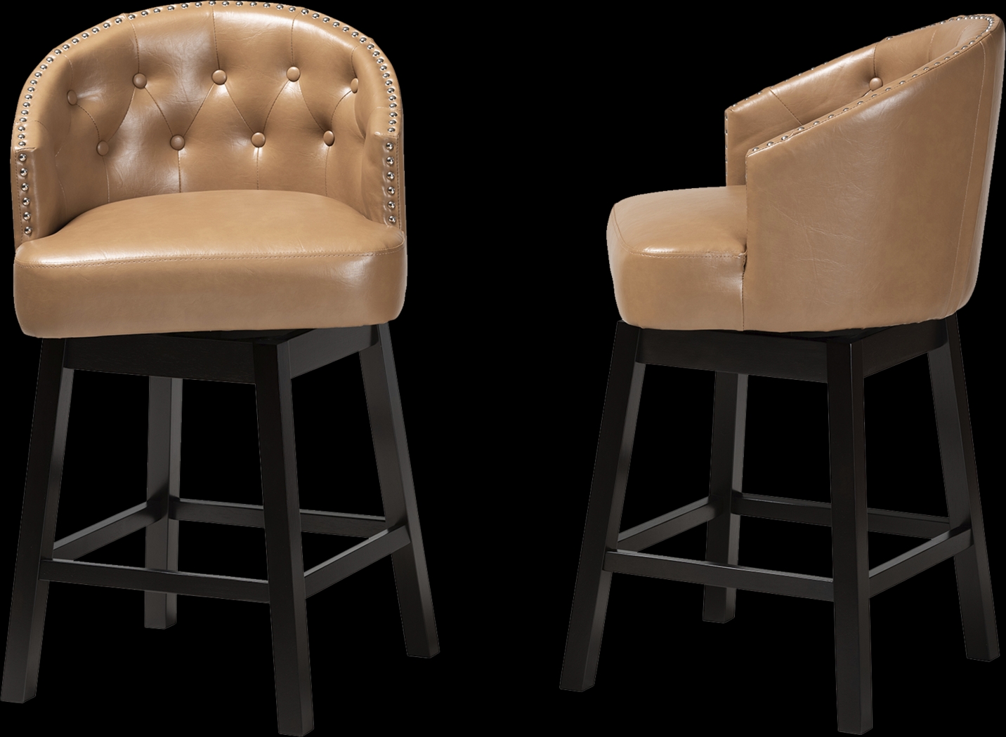 Armourdale Tan Swivel Counter Stool, Set of 2 - Thumbnail - Image 5