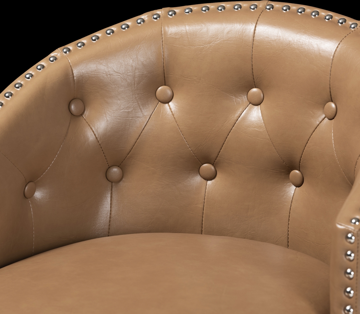 Armourdale Tan Swivel Counter Stool, Set of 2 - Thumbnail - Image 6