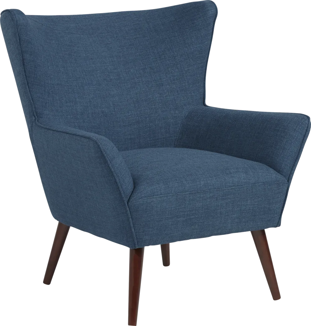 Armstrong Navy Accent Chair - Thumbnail - Image 1