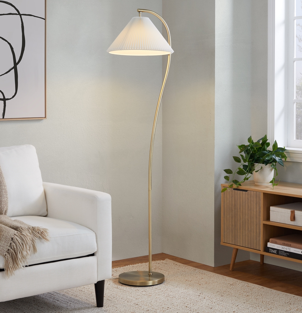 Arndt Lane Gold Floor Lamp - Thumbnail - Image 3