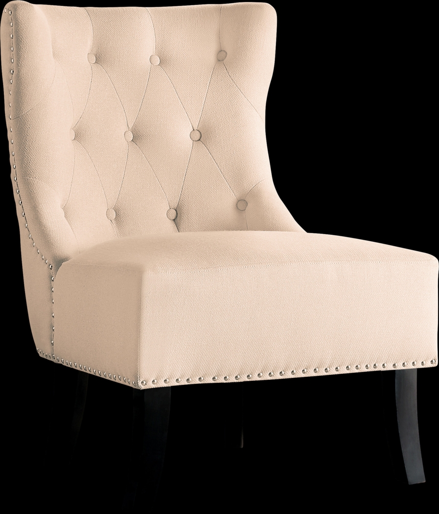Arni Beige Accent Chair - Thumbnail - Image 1
