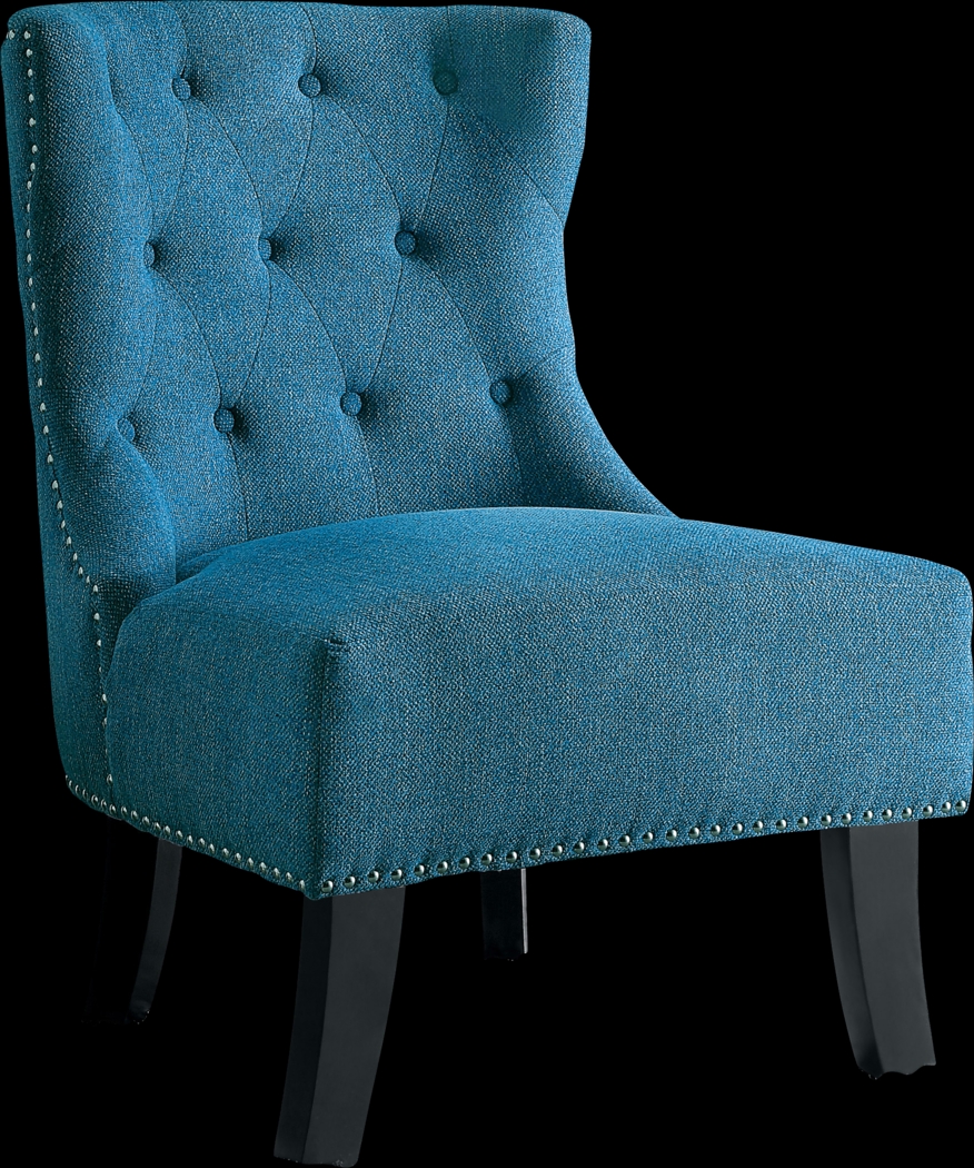 Arni Blue Accent Chair - Thumbnail - Image 1