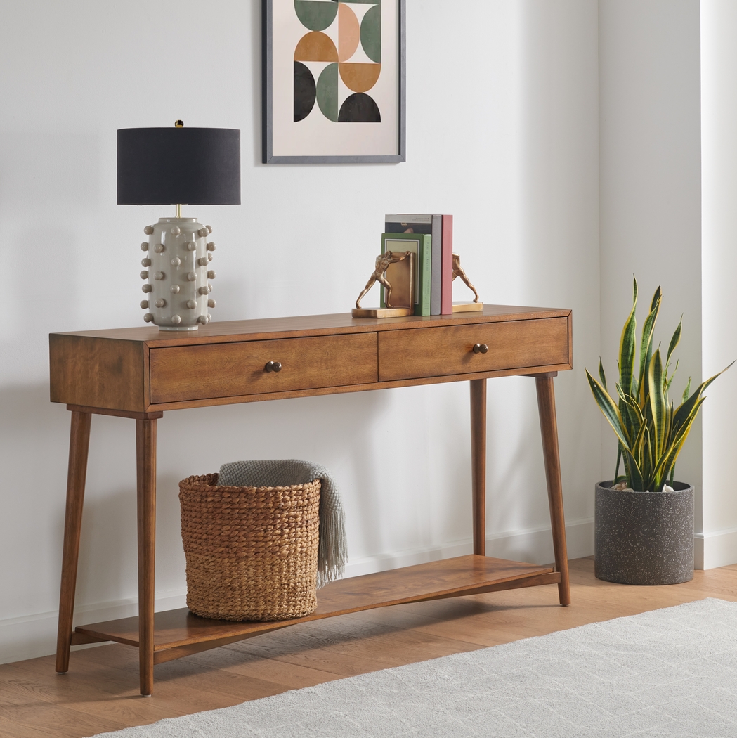 Arniel Brown Sofa Table - Thumbnail - Image 3
