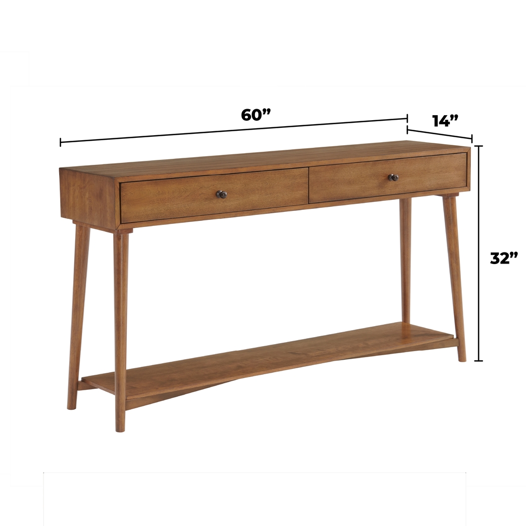 Arniel Brown Sofa Table - Thumbnail - Image 7
