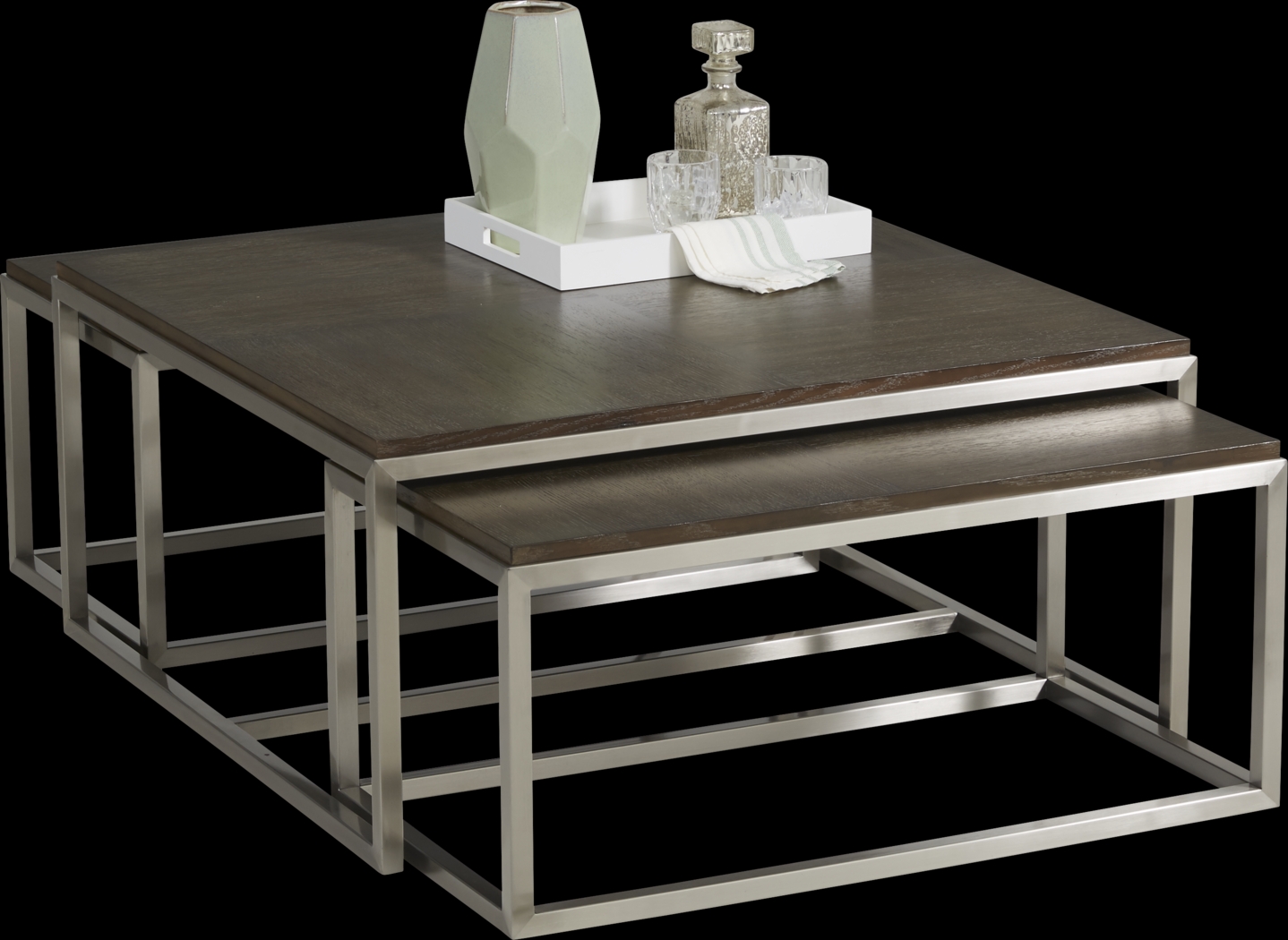 Arniston Tobacco 3 Pc Nesting Cocktail Table - Thumbnail - Image 2